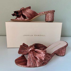 Loeffler Randall Emilia Rose Pleated Bow Heel, size 9